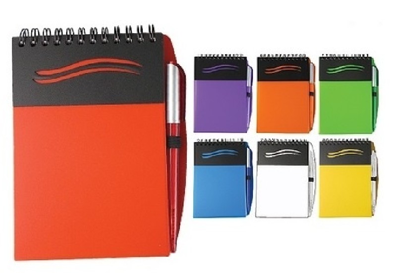 PGM MC WAVY NOTEPAD WITH PEN - Paradigm Global Marketing