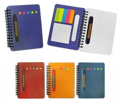 PGM MC WAVY NOTEPAD WITH PEN