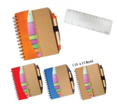 PGM MC WINDOW NOTEPAD (WITH PEN) - WITH PVC RULER