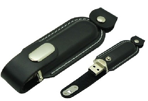 Sleek Leather USB Thumb Drive