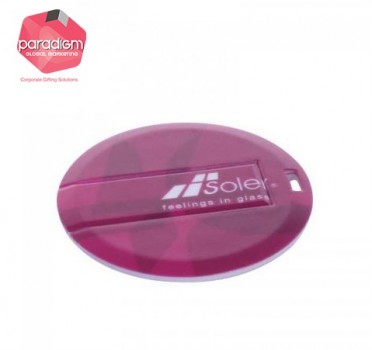 Plastic Round Card USB Flash Drive