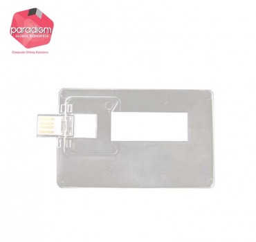 Transparent Plastic Card USB Flash Drive