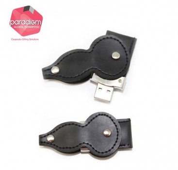 Pear Shaped Leather USB Flash Drive