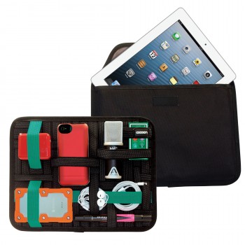 Accessory Organizer with Tablet Pocket  For 9"~11" Tablets