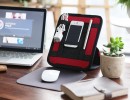 Gadget organizer with mousepad