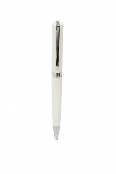 Silk White Metal Ball Point Pen