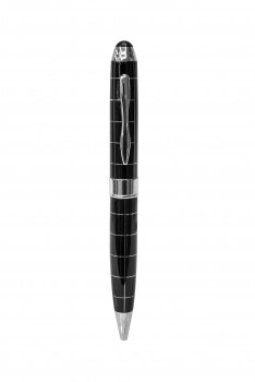 Fashion White Line Metal Ball Point Pen