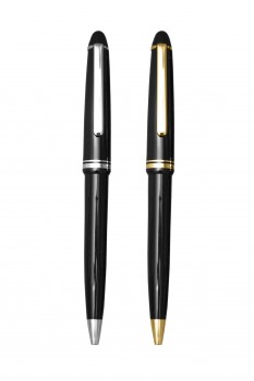 Black/Gold Plastic Pen