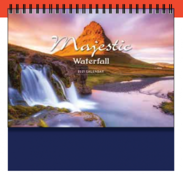 Desktop Calendar - Majestic Waterfall