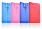 Card size sanitizer spray bottle