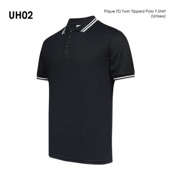 Pique FD Twin Tipped Polo T-Shirt (Unisex)