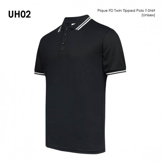 Pique FD Twin Tipped Polo T-Shirt (Unisex)