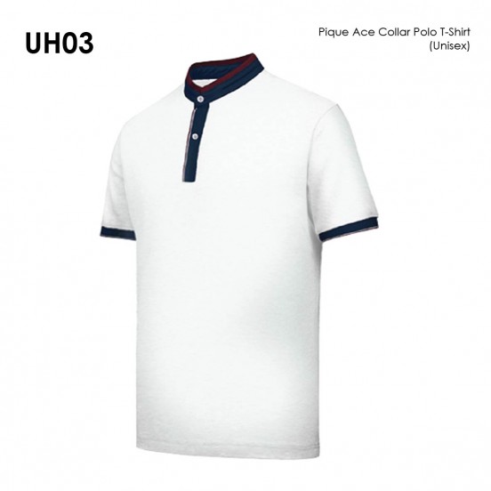 Pique Ace Collar Polo T-Shirt (Unisex)