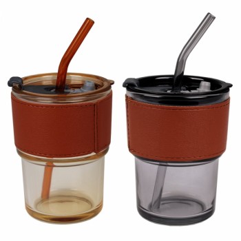 Glass Mug with PU Sleeve