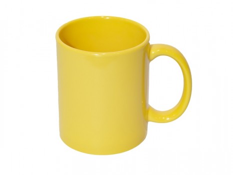 Ceramic yellow mug