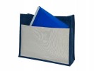 Royal blue jute bag