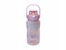 transparent bottle with handle