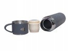 Vacuum flask with cup